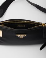 Small Re-Nylon and Leather Shoulder Bag - Image 3
